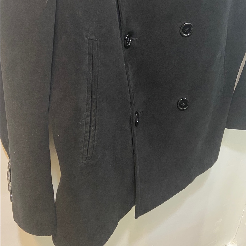 Banana Republic Double Breasted Men’s Peacoat (Black, Size L) - Picture 13 of 14